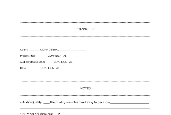 craft high quality, accurate transcriptions